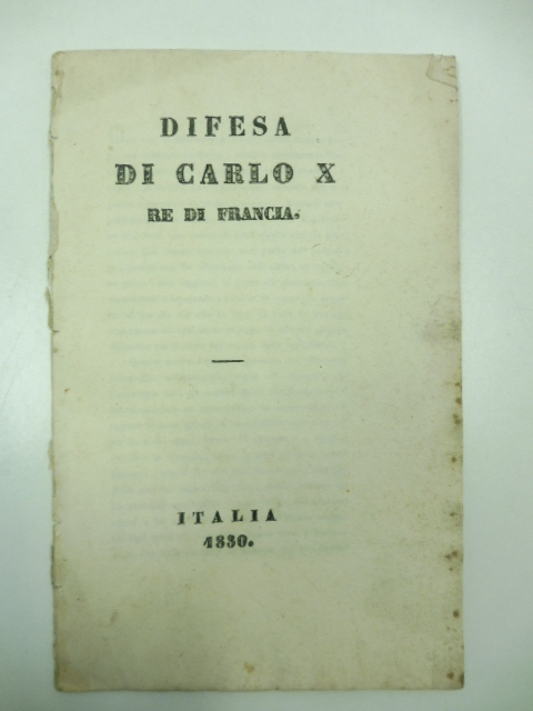 Difesa di Carlo X